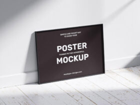 Horizontal Poster Frame Free Mockup