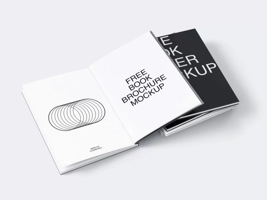 Inner Pages & Cover Book Free Mockup