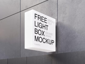 Lightbox Sign Free Mockup