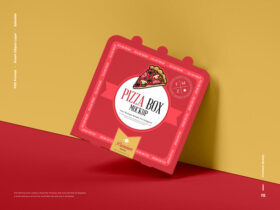 Modern Pizza Box Packaging Free Mockup