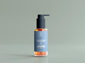 Hand Sanitizer Spray Free Mockup