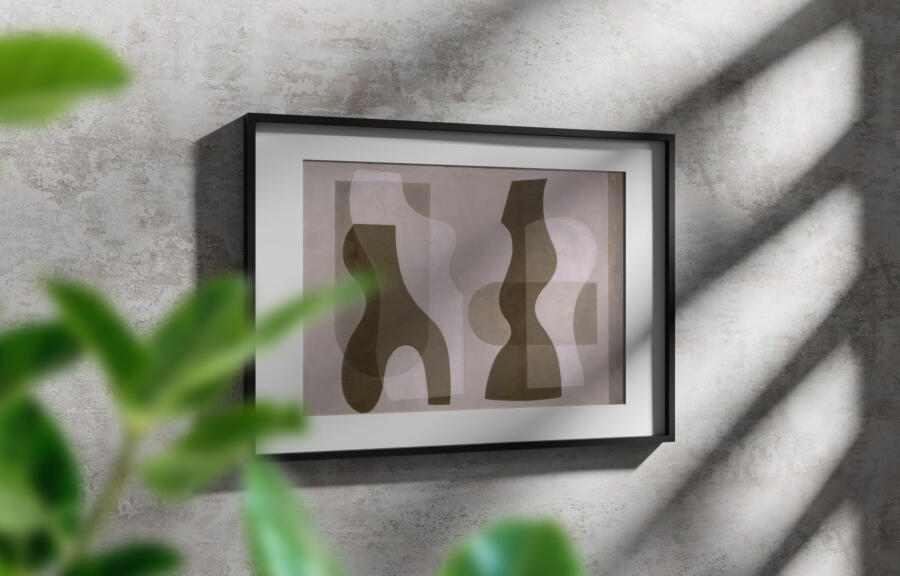 Square Photo Frame Free Mockup