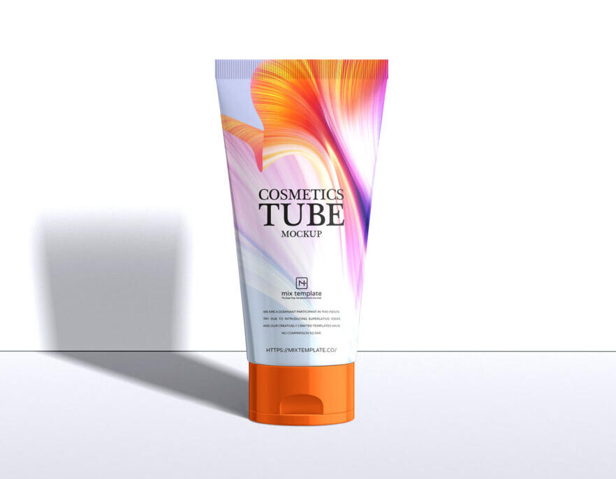 Stand Up Cosmetic Tube Free Mockup