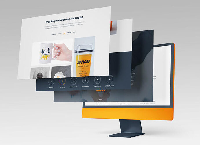 Free Responsive Screen Mockup