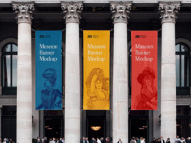 Museum Banners Free Mockup