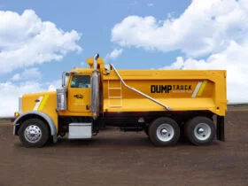Free Dump Truck Mockup