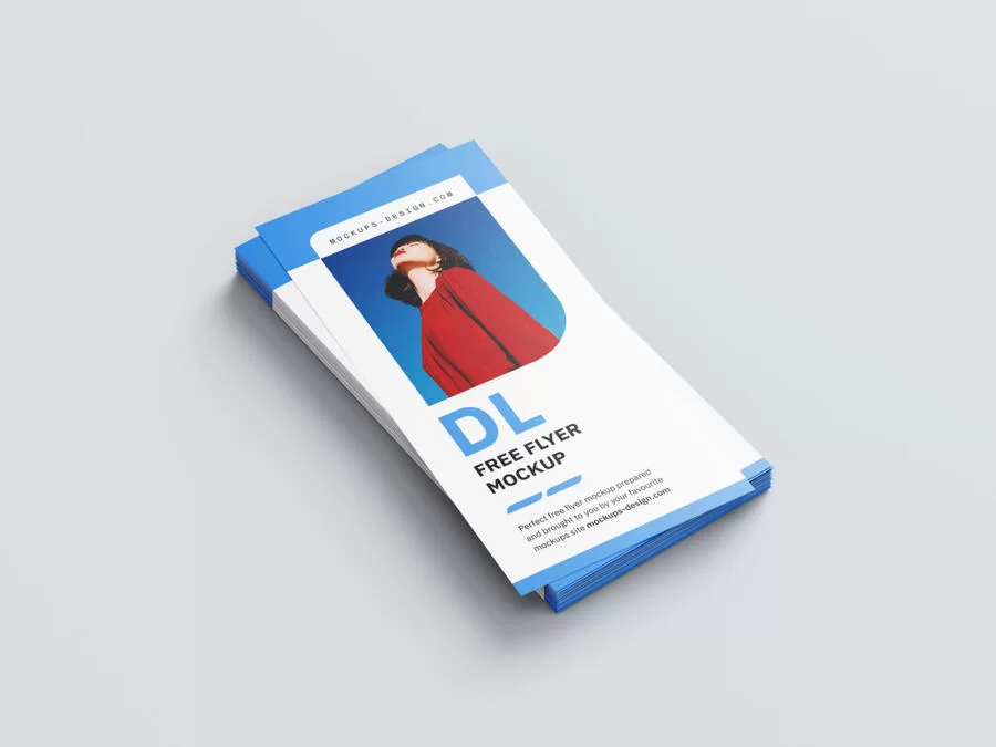 Free Minimalistic DL Flyer Mockup Set