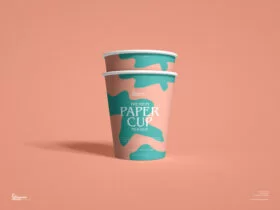 Free Premium Paper Cup Mockup