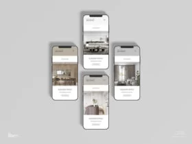 Free Smartphone Branding Website Mockup