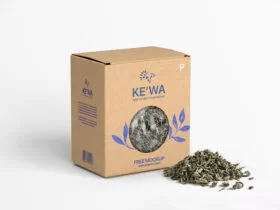 Free Tea Kraft Box Mockup