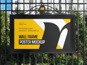 Free Wall Frame Poster Mockup