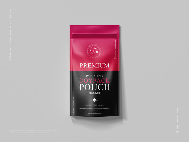 Packaging Doypack Pouch Free Mockup