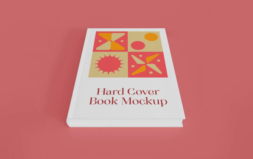 Perspective Hard Cover Book Free Mockup