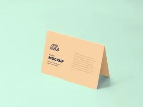 Folded Paper Free Mockup
