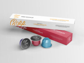 Free Coffee Capsule Packaging Mockup