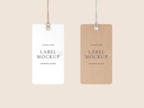 Paired Label Tag Mockup