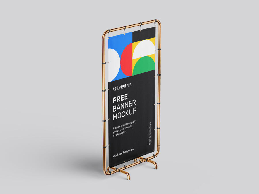 Free Banner Stand Mockup – FreeMockup.net