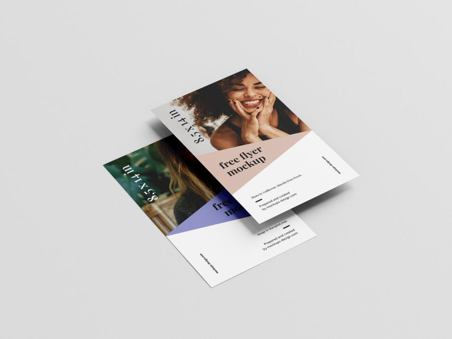 Free Portrait Flyer Mockup