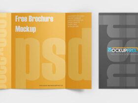 Free Brochure Mockup Set