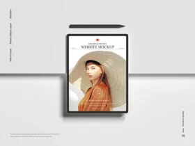 Free Device Website Mockup