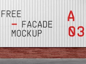 Metal Facade Free Mockup