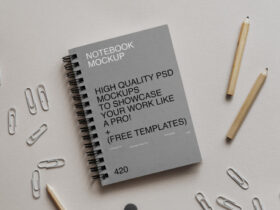 Simple Paper Notebook Free Mockup