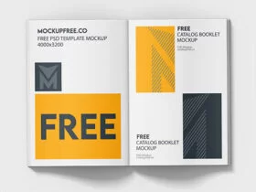 Free Catalog Booklet Mockup