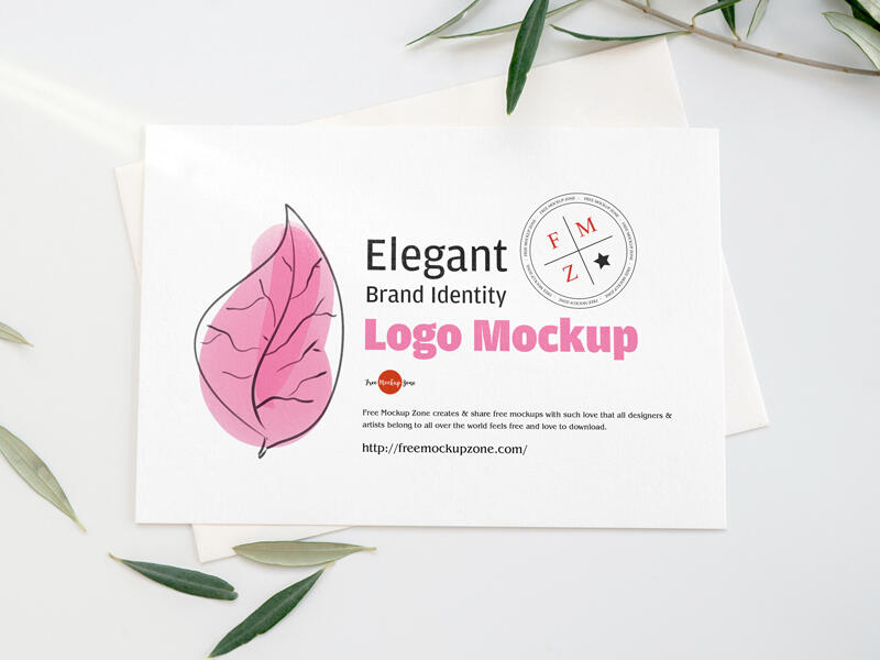 Free Elegant Brand Identity Logo Mockup