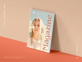 Free Minimalist Magazine Mockup