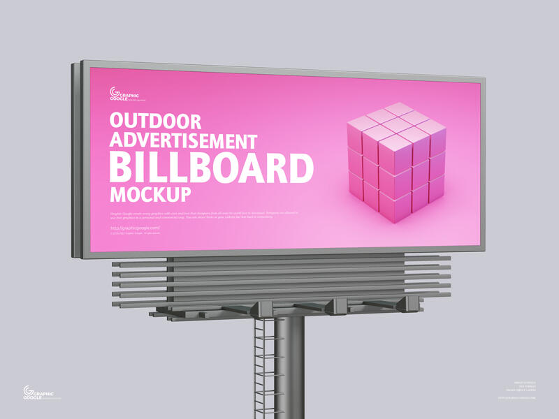 Free Outdoor Advertisement Billboard Mockup