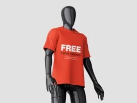 Free T-shirt Mockup on mannequin