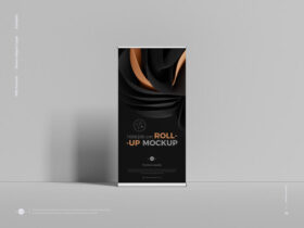 Free Advertising Banner Roll-up Mockup