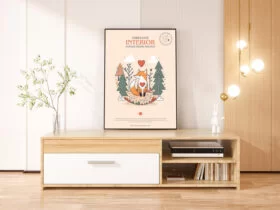 Free Fabulous Interior Poster Frame Mockup